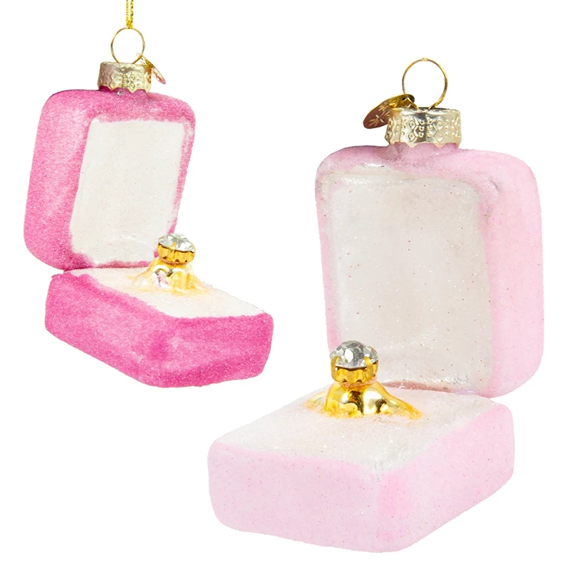 Szklana Zawieszka na choinkę - Pierścionek fot. 5