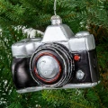 Szklana Zawieszka na choinkę - Aparat fotograficzny 10 cm