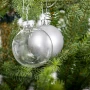Bombki szklane 5,5 cm przezroczyste i matowe 6 szt. fot. 60