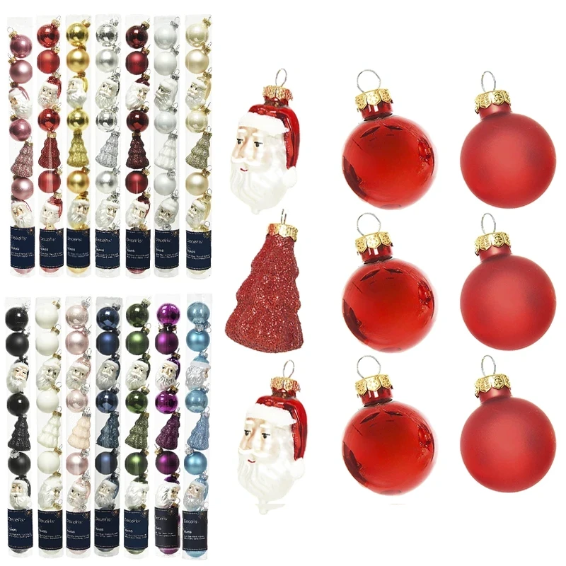 Zestaw szklanych zawieszek w tubie 3 cm fot. 21