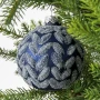 Zestaw szklane bombki 8 cm - Niebieskie - 12 szt.