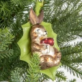 Szklane Zwierzęta z liściem - Zawieszka na choinkę Mix fot. 1