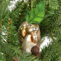 Szklane Zwierzęta z liściem - Zawieszka na choinkę Mix fot. 4