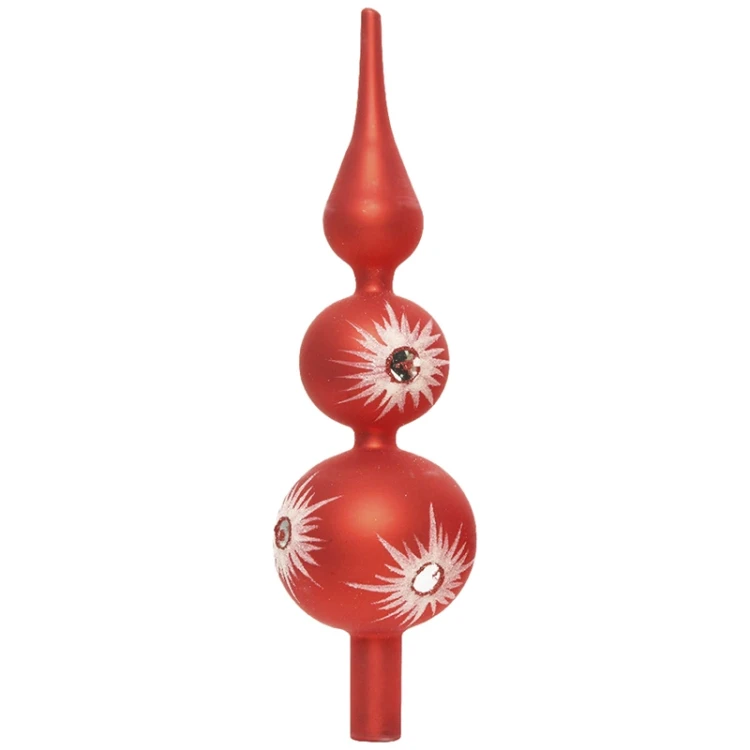 Szklany szpic choinkowy 31 cm fot. 11