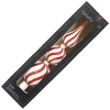 Szklany szpic biało-czerwony - 31 cm