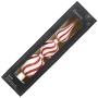 Szklany szpic biało-czerwony - 31 cm