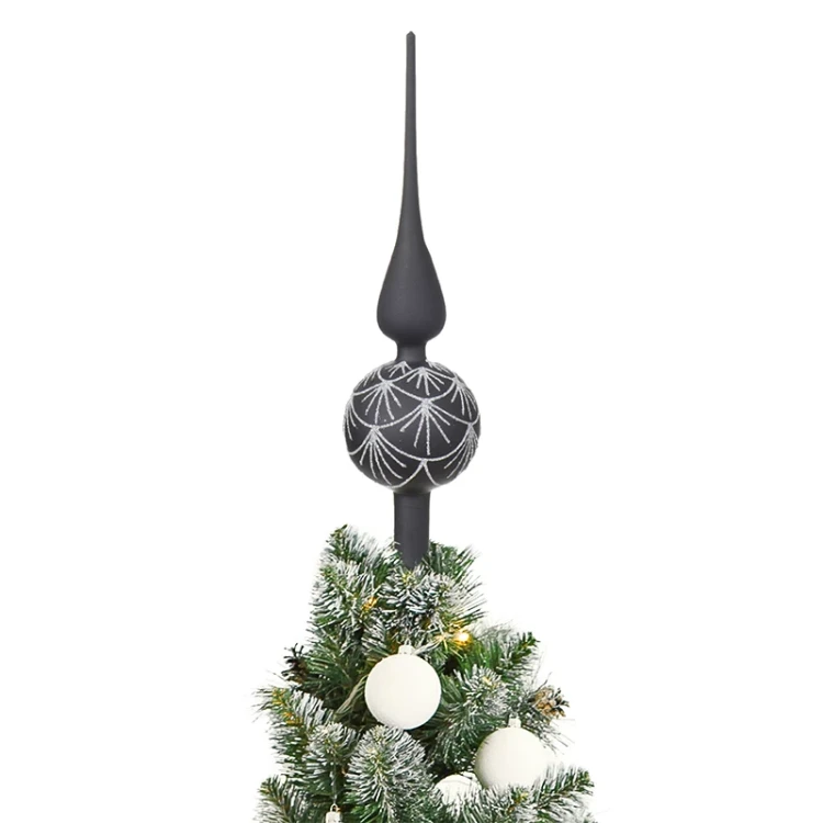 Szklany szpic choinkowy - Koronka 31cm fot. 3