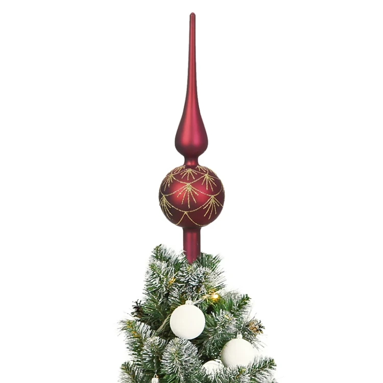 Szklany szpic choinkowy - Koronka 31cm fot. 7
