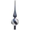 Szklany szpic choinkowy 31 cm - Wzór Spirali fot. 3