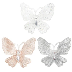 Motyl Zawieszka choinkowa - 11 cm 