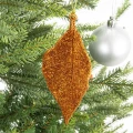 Brokatowy Liść Zawieszka choinkowa - 13 cm fot. 4