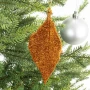 Brokatowy Liść Zawieszka choinkowa - 13 cm fot. 4