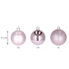 Różowe bombki choinkowe - 30 szt. 3 cm