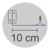 Światełka na druciku 40LED / 2m