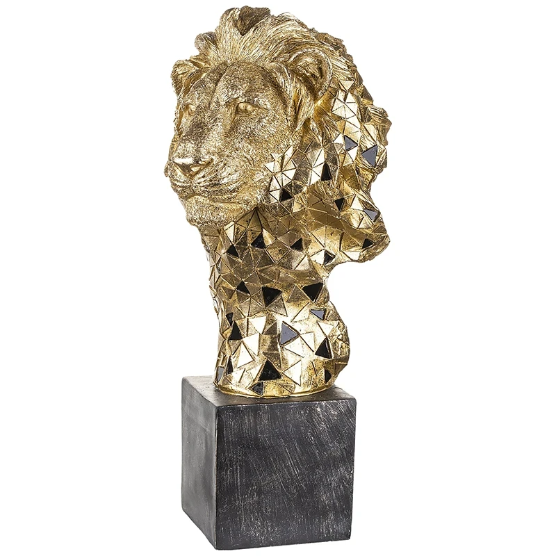 Złoty Lew - Statuetka Ozdobna 43 cm