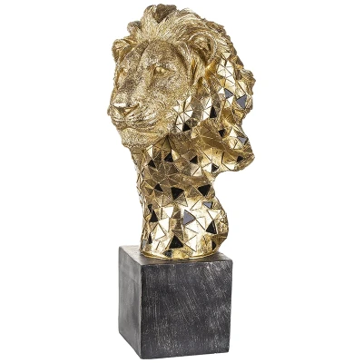 Złoty Lew - Statuetka Ozdobna 43 cm