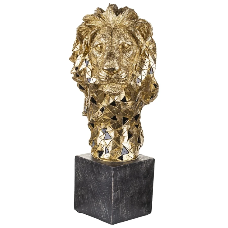Złoty Lew - Statuetka Ozdobna 43 cm