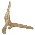 Metalowa obrączka na serwetkę fi 4 cm - Liść Miłorzębu