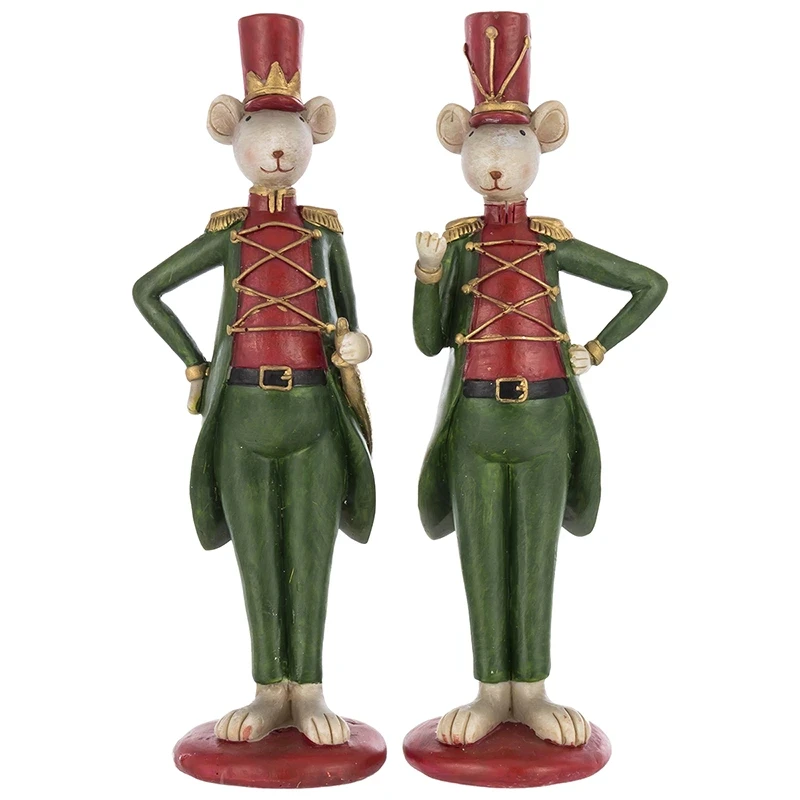 Dekoracyjna figurka - Mysz 21 cm - Wzór 1/2