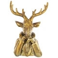 Figurka - Złoty zamyślony renifer - Wzór 1 fot. 7