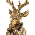 Figurka - Złoty zamyślony renifer - Wzór 2  fot. 1