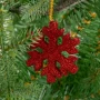 Brokatowy Płatek śniegu 5,5 cm - kpl. 16 szt. fot. 6