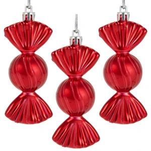 Zawieszka Czerwony Cukierek 9cm - kpl. 3 szt. 