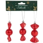 Zawieszka Czerwony Cukierek 9cm - kpl. 3 szt.