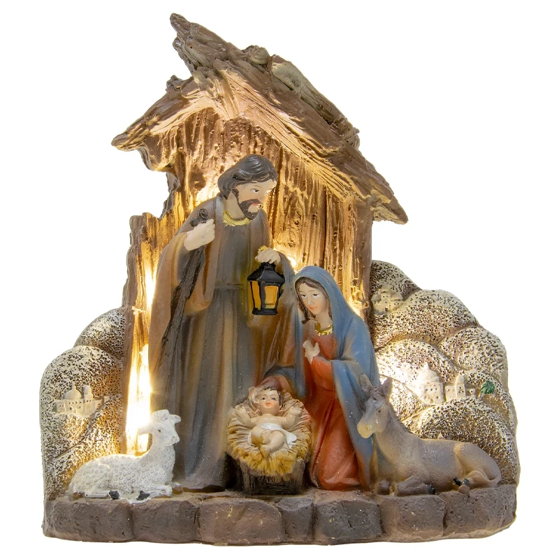 Szopka Bożonarodzeniowa LED - 18 cm