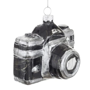 Szklany Aparat Fotograficzny - Zawieszka na choinkę 