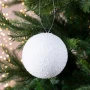 Śnieżna kula 8 cm - bombka na choinkę 6 szt.