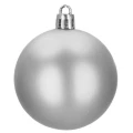 Srebrne bombki choinkowe - 20 szt. 4 cm