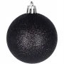 Bombki choinkowe czarne 3 cm - kpl. 36 szt.