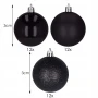 Bombki choinkowe czarne 3 cm - kpl. 36 szt.