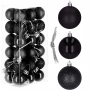 Bombki choinkowe czarne 3 cm - kpl. 36 szt.