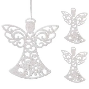 Aniołek kpl. 3 szt. - Świąteczna zawieszka na choinkę 10 cm