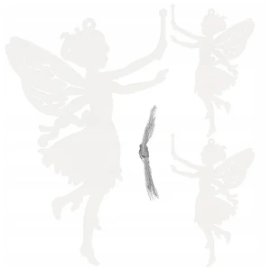 Wróżka kpl. 3 szt. - Świąteczna zawieszka na choinkę 14,5 cm 