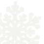 Biały płatek śniegu - Zawieszka choinkowa kpl. 8 szt.
