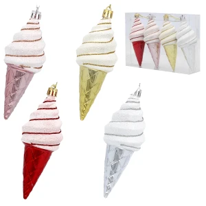 Rożki na choinkę - plastikowe zawieszki kpl. 4 szt.