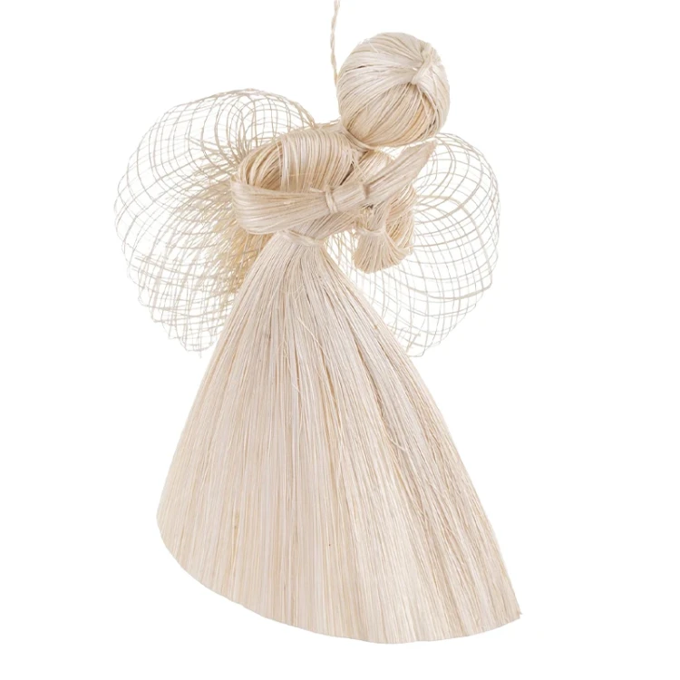Aniołek z włókniny Abaca - 10 cm