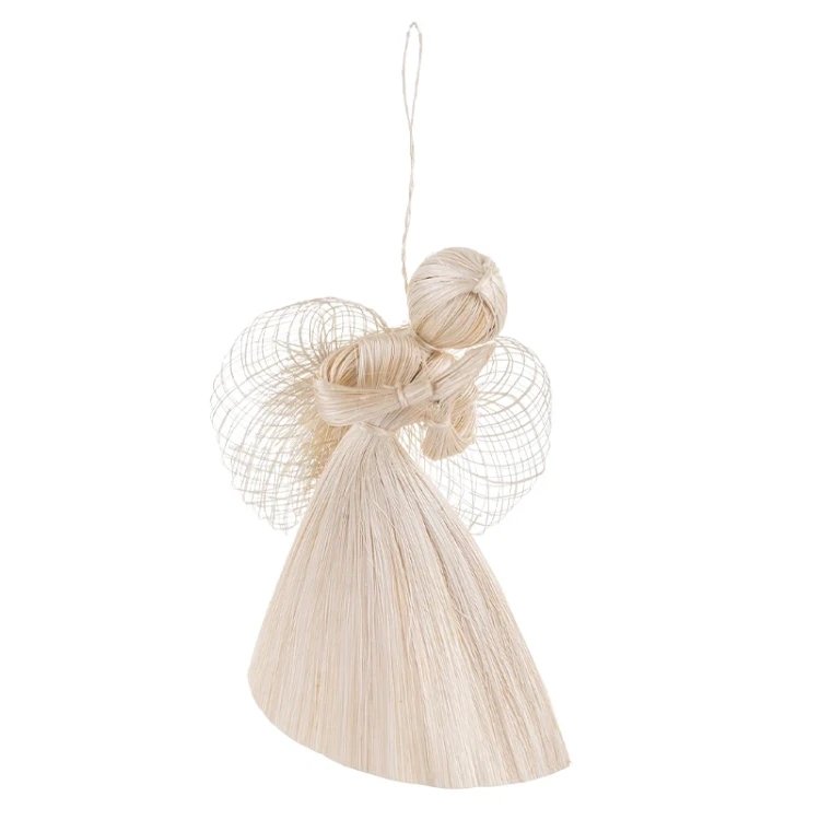 Aniołek z włókniny Abaca - 10 cm