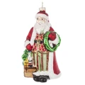 Zawieszka szklana - Święty Mikołaj 13 cm