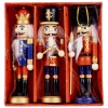 Drewniane żołnierzyki - Zawieszki choinkowe kpl. 3 szt. 13 cm