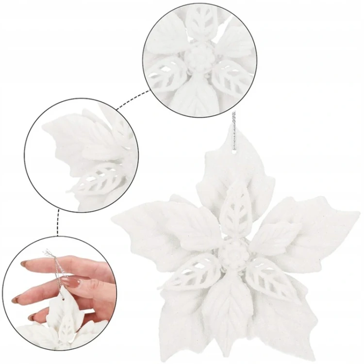 Biała gwiazda betlejemska 12 cm
