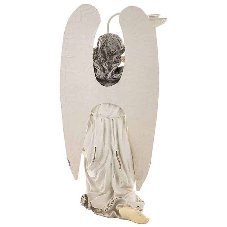 Figurka Anioła ze świecznikiem - 46cm