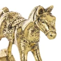 Konik na biegunach - Złota Figurka 20 x 21 x 6 cm