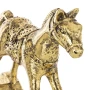 Konik na biegunach - Złota Figurka 20 x 21 x 6 cm