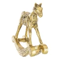 Konik na biegunach - Złota Figurka 20 x 21 x 6 cm