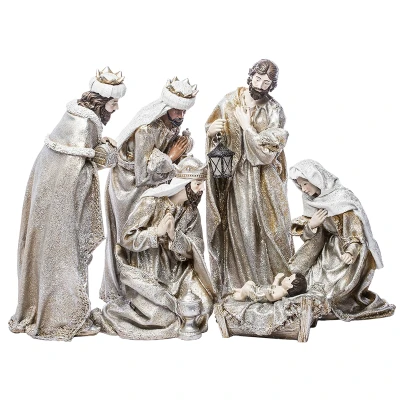 Szopka Bożonarodzeniowa - 40 cm kpl. 6 figur