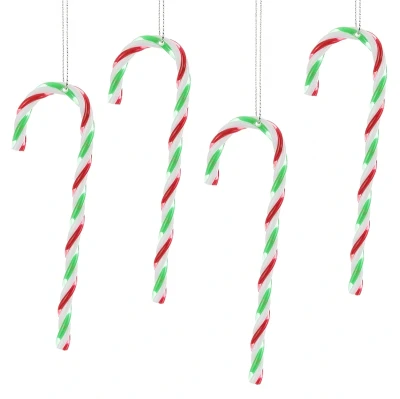 Świąteczne zawieszki - laska cukrowa 13 cm kpl. 4 szt